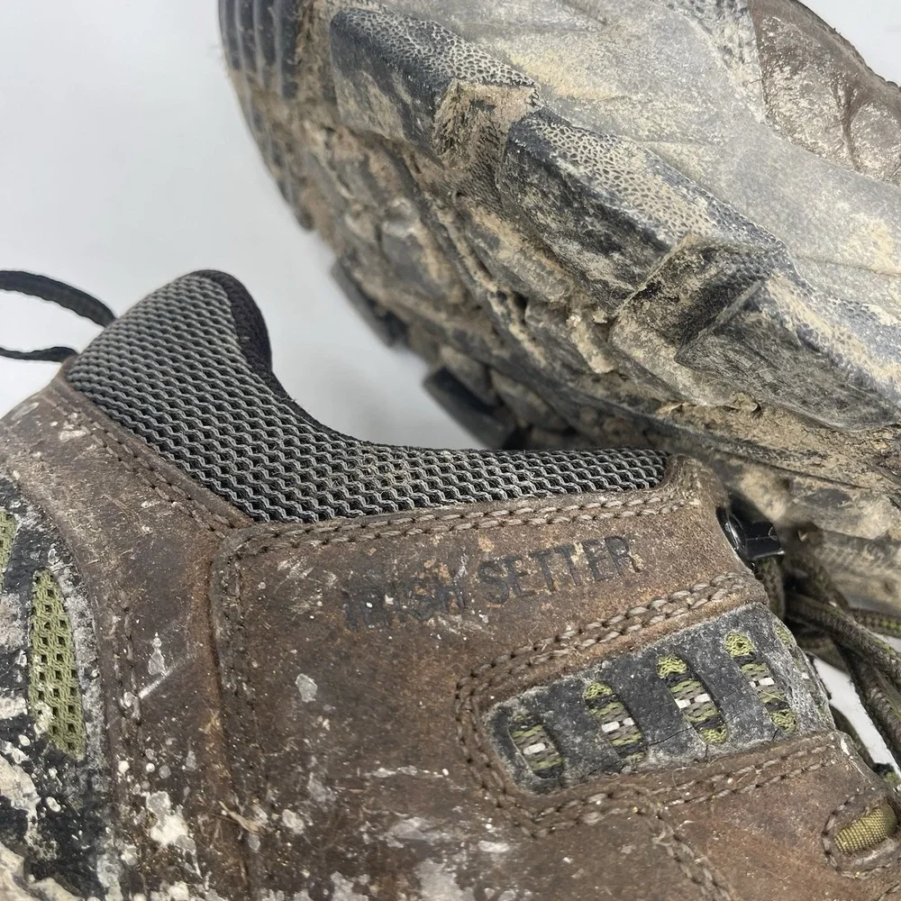 Irish Setter Work Shoes Mens 12 D 83104 Leather Waterproof Steel Toe Hiking